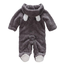 Load image into Gallery viewer, 2019 New Winter Baby Clothes Flannel Baby Boy Clothes Cartoon Animal 3D Bear Ear Romper Jumpsuit Warm Newborn Infant Romper