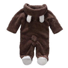 Load image into Gallery viewer, 2019 New Winter Baby Clothes Flannel Baby Boy Clothes Cartoon Animal 3D Bear Ear Romper Jumpsuit Warm Newborn Infant Romper