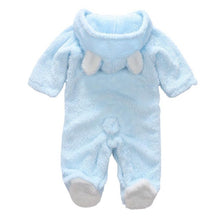 Load image into Gallery viewer, 2019 New Winter Baby Clothes Flannel Baby Boy Clothes Cartoon Animal 3D Bear Ear Romper Jumpsuit Warm Newborn Infant Romper