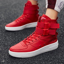 Load image into Gallery viewer, 2020 new men&#39;s high-top tide shoes casual sports style youth trend casual board shoes Korean high-top velcro board shoes men