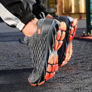 Hot outdoor men's casual shoes high quality breathable flying woven cushioning high elastic flat shoes Sapato Masculino Krasovki