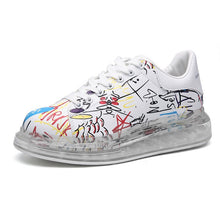 Load image into Gallery viewer, Doodle couple shoes air cushion sports shoes breathable adult vulcanized shoes coach shoes zapatillas hombre casual shoes large