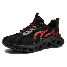 Load image into Gallery viewer, Men&#39;s jogging shoes breathable men&#39;s sports shoes cushion outdoor shoes jogging men shoes Flying Woven Ultralight Flame Sneakers