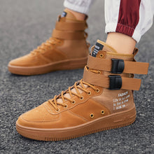 Load image into Gallery viewer, 2020 new men&#39;s high-top tide shoes casual sports style youth trend casual board shoes Korean high-top velcro board shoes men
