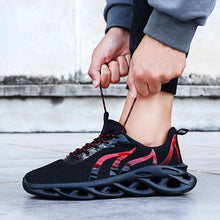 Load image into Gallery viewer, Men&#39;s jogging shoes breathable men&#39;s sports shoes cushion outdoor shoes jogging men shoes Flying Woven Ultralight Flame Sneakers