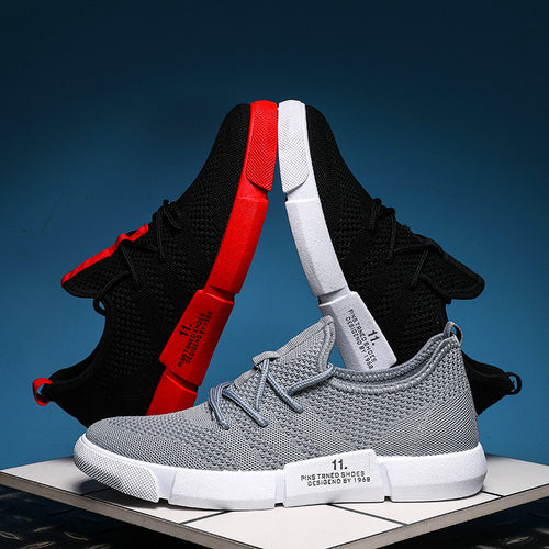 Fashion men's sports shoes summer fly woven low-top sneakers shoes flat shoes shoes breathable casual shoes men's exclusive
