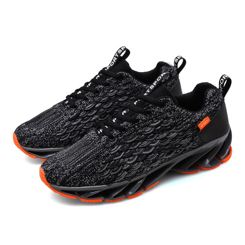 Hot outdoor men's casual shoes high quality breathable flying woven cushioning high elastic flat shoes Sapato Masculino Krasovki