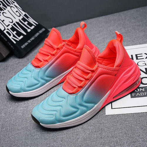 Fashion couple models air cushion tide shoes increase large size cross-border ins super fire net red Korean couple tide shoes