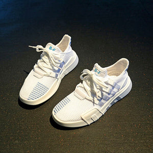Couples breathable flying woven mesh sneakers unisex men's casual shoes rubber wear-resistant non-slip lightweight men's fitness