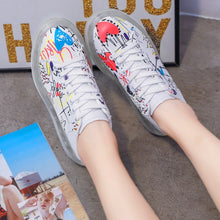 Load image into Gallery viewer, Doodle couple shoes air cushion sports shoes breathable adult vulcanized shoes coach shoes zapatillas hombre casual shoes large