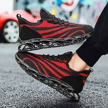 Load image into Gallery viewer, Men&#39;s cushioning high-top blade sports shoes lace-up casual shoes breathable flying woven sports running shoes Zapatos Hombre