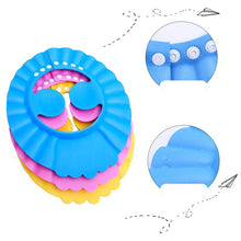 Load image into Gallery viewer, 1PCs Baby Kids Shampoo Bath Bathing Shower Cap Hat With Ear Wash   For Kid Shower Accessory Safe Soft Hat Adjustable