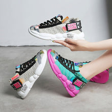 Load image into Gallery viewer, Fashion Sneakers Women Shoes New Women Vulcanize Shoes 2019 Platform Shoes Women Flats Female Chunky Sneakers Walking Shoes