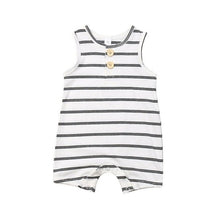 Load image into Gallery viewer, 2019 Baby Summer Clothing 0-24 Newborn Infant Baby Boy Girl Striped Romper Clothes Sleeveless Striped Summer Outfit Jumpsuit
