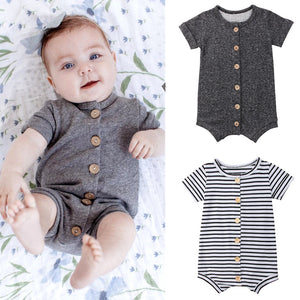 2018 Brand New Newborn Toddler Infant Baby Boys Girl Casual Romper Jumpsuit Cotton Short Sleeve Clothes Summer Sunsuit Outfits