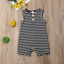 Load image into Gallery viewer, 2019 Baby Summer Clothing 0-24 Newborn Infant Baby Boy Girl Striped Romper Clothes Sleeveless Striped Summer Outfit Jumpsuit