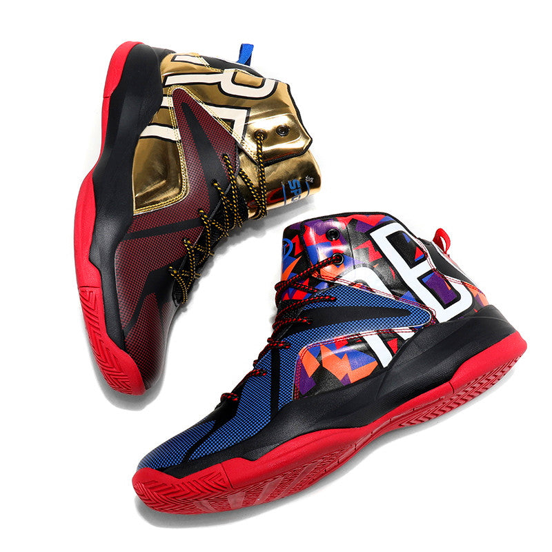 Handsome fashion men's basketball shoes mix and match style sports shoes men's casual shoes high toughness strong sole 39-46