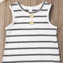 Load image into Gallery viewer, 2019 Baby Summer Clothing 0-24 Newborn Infant Baby Boy Girl Striped Romper Clothes Sleeveless Striped Summer Outfit Jumpsuit
