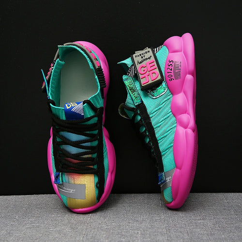 Fashion Sneakers Women Shoes New Women Vulcanize Shoes 2019 Platform Shoes Women Flats Female Chunky Sneakers Walking Shoes