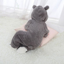 Load image into Gallery viewer, 2019 New Winter Baby Clothes Flannel Baby Boy Clothes Cartoon Animal 3D Bear Ear Romper Jumpsuit Warm Newborn Infant Romper