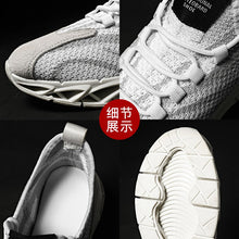 Load image into Gallery viewer, Men&#39;s cushioning high-top blade sports shoes lace-up casual shoes breathable flying woven sports running shoes Zapatos Hombre