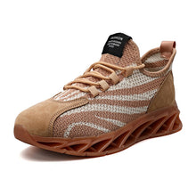 Load image into Gallery viewer, Men&#39;s cushioning high-top blade sports shoes lace-up casual shoes breathable flying woven sports running shoes Zapatos Hombre