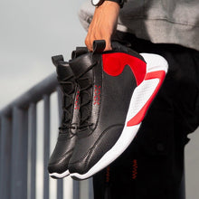 Load image into Gallery viewer, Four seasons jogging shoes men&#39;s lace-up sneakers Gaobang leather fashion men&#39;s shoes basketball sneakers student casual shoes