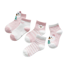 Load image into Gallery viewer, 5Pairs/lot 0-2Y Infant Baby Socks Baby Socks for Girls Cotton Mesh Cute Newborn Boy Toddler Socks Baby Clothes Accessories