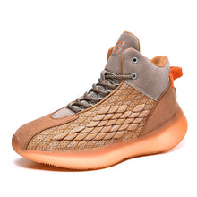 Load image into Gallery viewer, High-cut luminous men&#39;s casual shoes breathable basketball running shoes cushioning anti-skid Zapatos Hombre Sapatos sneakers