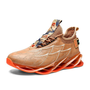 Joker running shoes with men's flying woven breathable sports shoes men's casual shoes lightweight wicking walking cushion shoes