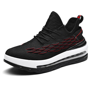All season fashion sneakers men's lightweight hip hop running shoes men's PU air cushion mesh hiking shoes outdoor large size