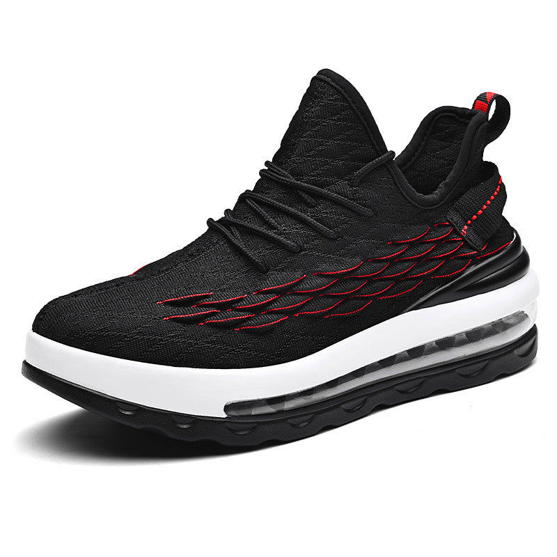 All season fashion sneakers men's lightweight hip hop running shoes men's PU air cushion mesh hiking shoes outdoor large size
