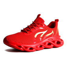 Load image into Gallery viewer, Men&#39;s jogging shoes breathable men&#39;s sports shoes cushion outdoor shoes jogging men shoes Flying Woven Ultralight Flame Sneakers