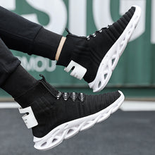 Load image into Gallery viewer, High-top socks socks shoes tide men&#39;s shoes high-quality fashion blade high-top casual sneakers soft sole lace-up lightweight