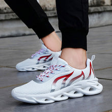 Load image into Gallery viewer, Men&#39;s jogging shoes breathable men&#39;s sports shoes cushion outdoor shoes jogging men shoes Flying Woven Ultralight Flame Sneakers