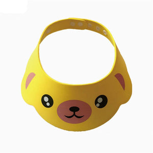 1PCs Baby Kids Shampoo Bath Bathing Shower Cap Hat With Ear Wash   For Kid Shower Accessory Safe Soft Hat Adjustable