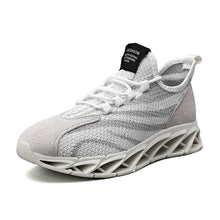 Load image into Gallery viewer, Men&#39;s cushioning high-top blade sports shoes lace-up casual shoes breathable flying woven sports running shoes Zapatos Hombre