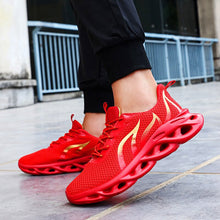 Load image into Gallery viewer, Men&#39;s jogging shoes breathable men&#39;s sports shoes cushion outdoor shoes jogging men shoes Flying Woven Ultralight Flame Sneakers