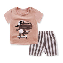 Load image into Gallery viewer, Baby Clothing Sets 0-24M summer Baby Boys Clothes Infant cotton boys Tops T-shirt+Pants Outfits kids clothes Set