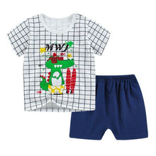Load image into Gallery viewer, Baby Clothing Sets 0-24M summer Baby Boys Clothes Infant cotton boys Tops T-shirt+Pants Outfits kids clothes Set
