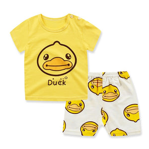 Baby Clothing Sets 0-24M summer Baby Boys Clothes Infant cotton boys Tops T-shirt+Pants Outfits kids clothes Set