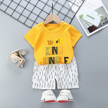 Load image into Gallery viewer, Baby Clothing Sets 0-24M summer Baby Boys Clothes Infant cotton boys Tops T-shirt+Pants Outfits kids clothes Set