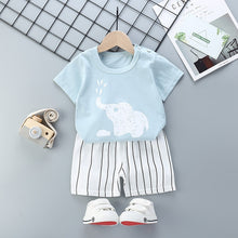 Load image into Gallery viewer, Baby Clothing Sets 0-24M summer Baby Boys Clothes Infant cotton boys Tops T-shirt+Pants Outfits kids clothes Set