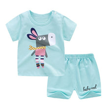 Load image into Gallery viewer, 2019 Summer Princess Baby Girl Clothes, Newborn Clothing Pink Tshit Outfits For Kids 6 M -24 Months